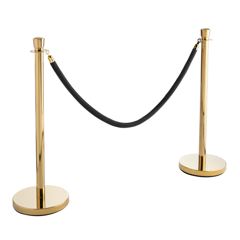 Cordon pour poteaux de guidage en velours noir (3/3)