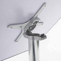 Table de terrasse carrée en aluminium plateau rabattable