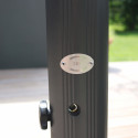 Parasol déporté aluminium 3m