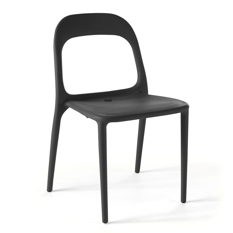 Chaise polypropylène noire