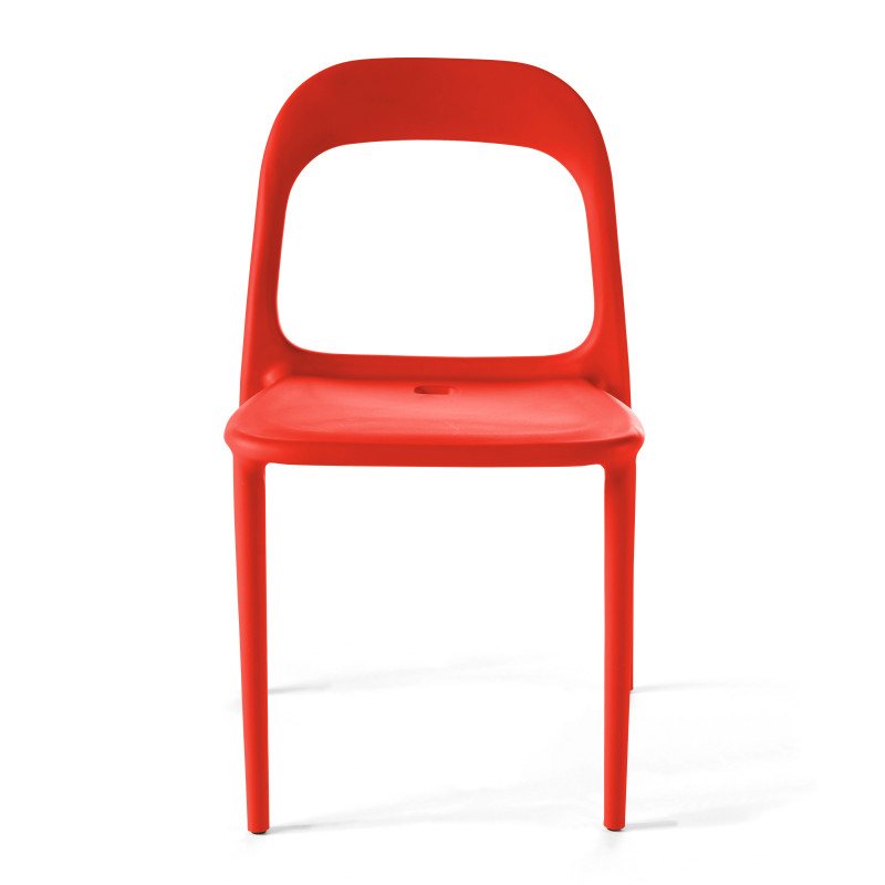 Chaise polypropylène noire (4/7)