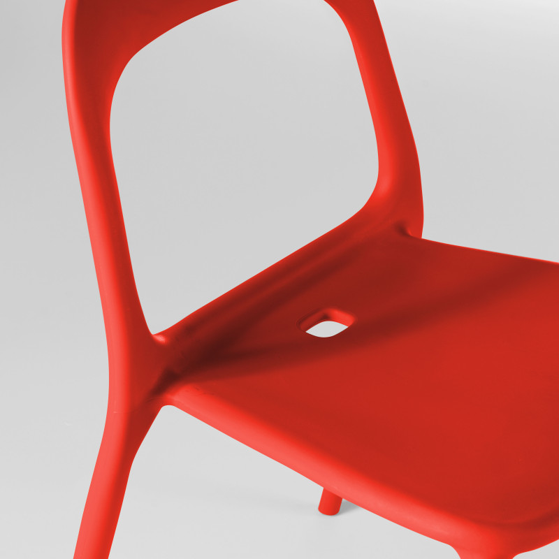 Chaise polypropylène noire (5/7)