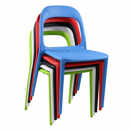 Lot de 4 chaises en polypropylène