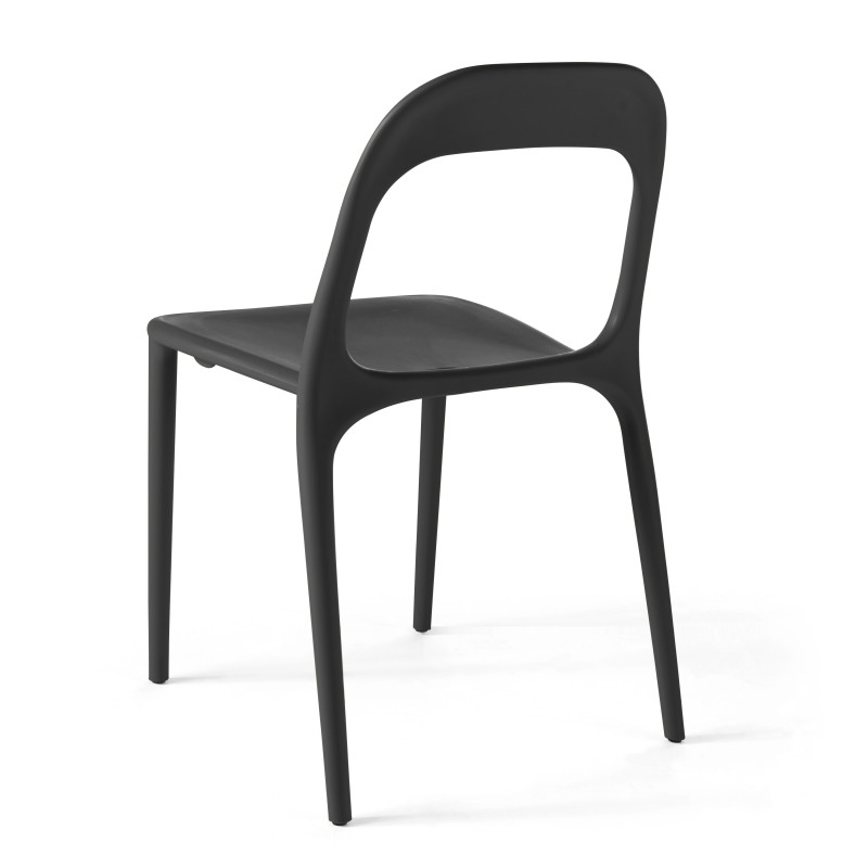 Lot de 4 chaises en polypropylène