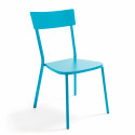 Chaise terrasse bistrot en métal