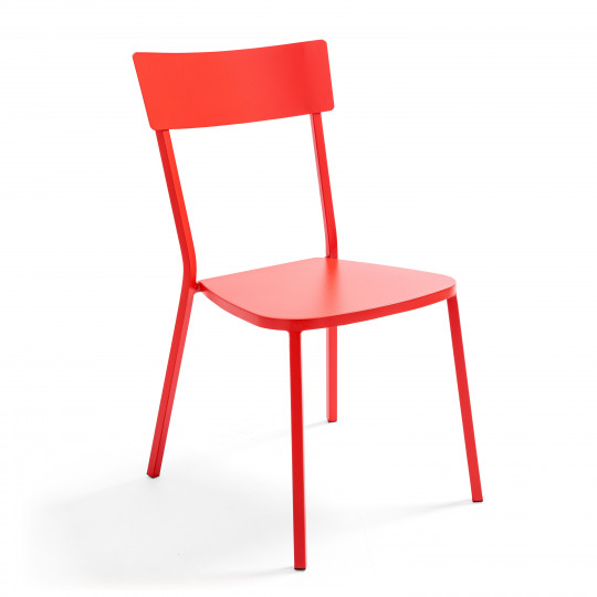 Chaise terrasse bistrot en métal