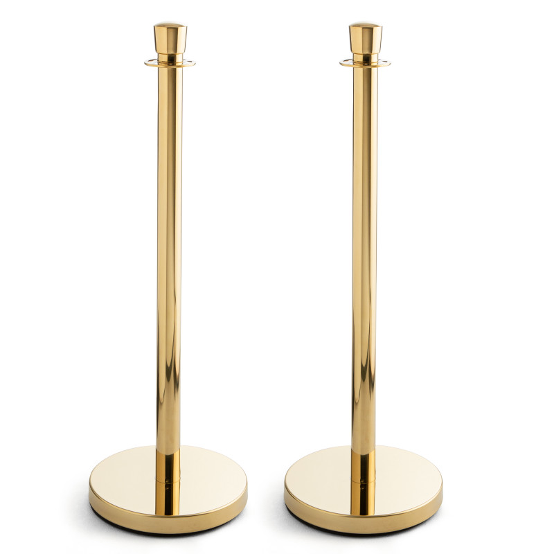 2 Poteaux de guidage dorés