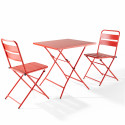 Ensemble table carré pliante + 2 chaises pliantes