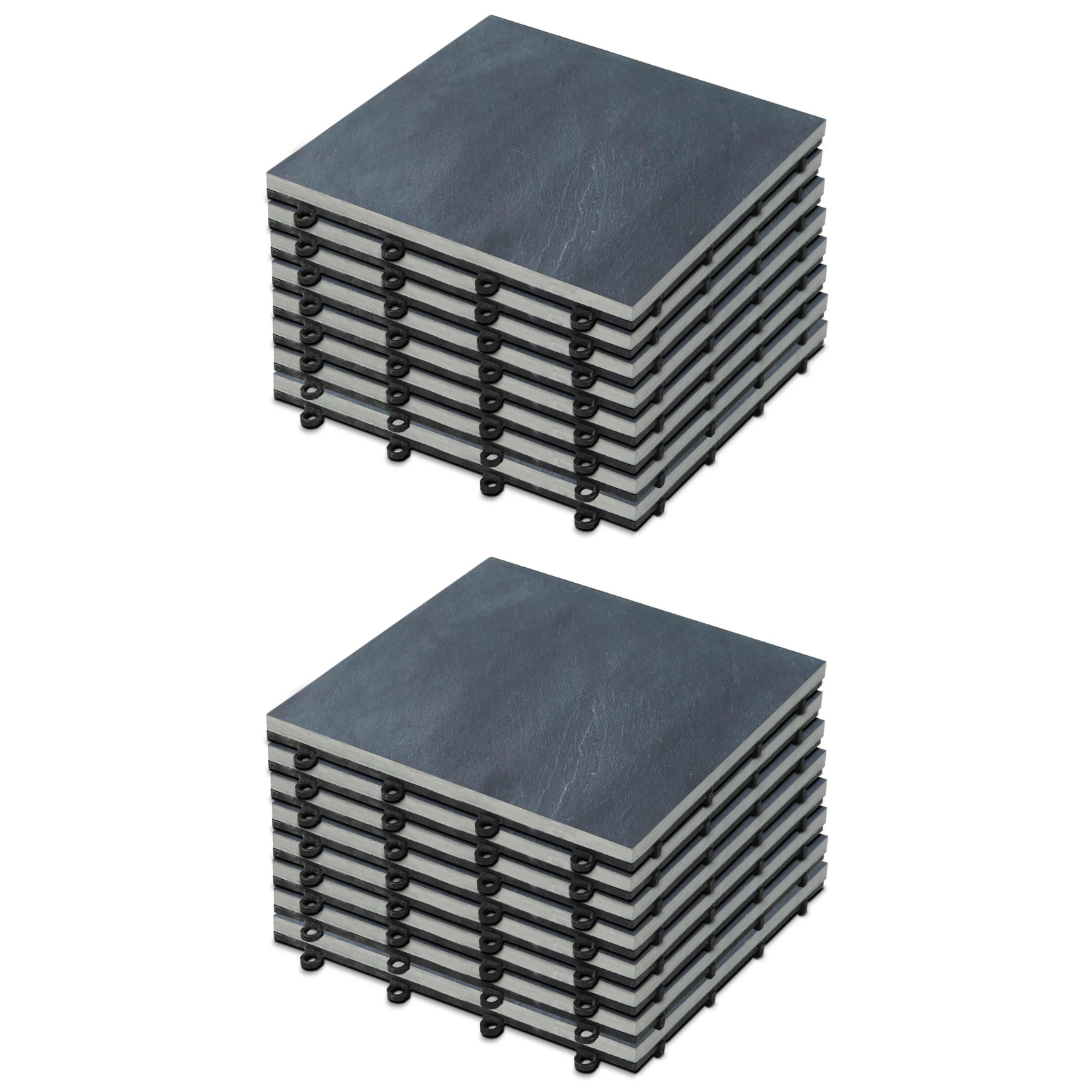 8 Dalles de terrasse pierre noire