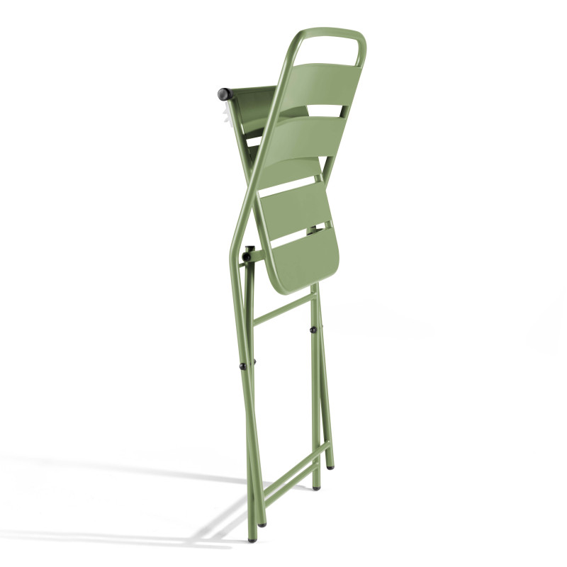Ensemble table carré pliante + 2 chaises pliantes (4/7)