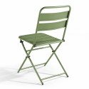 Ensemble table carré pliante + 2 chaises pliantes