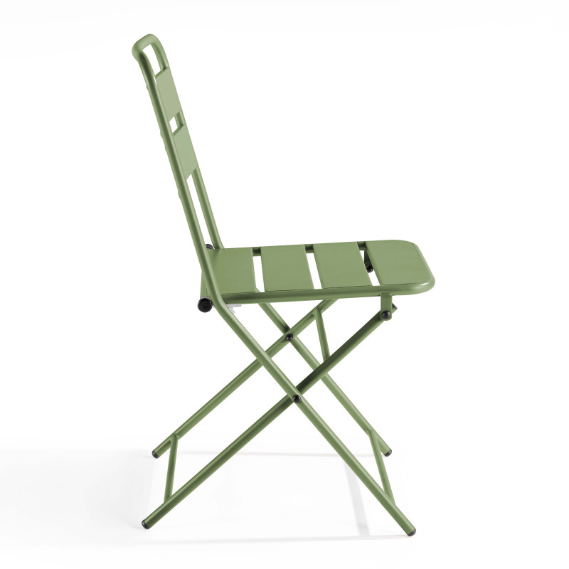 Ensemble table carré pliante + 2 chaises pliantes (6/7)