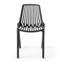 Chaise design en plastique avec dossier ajouré