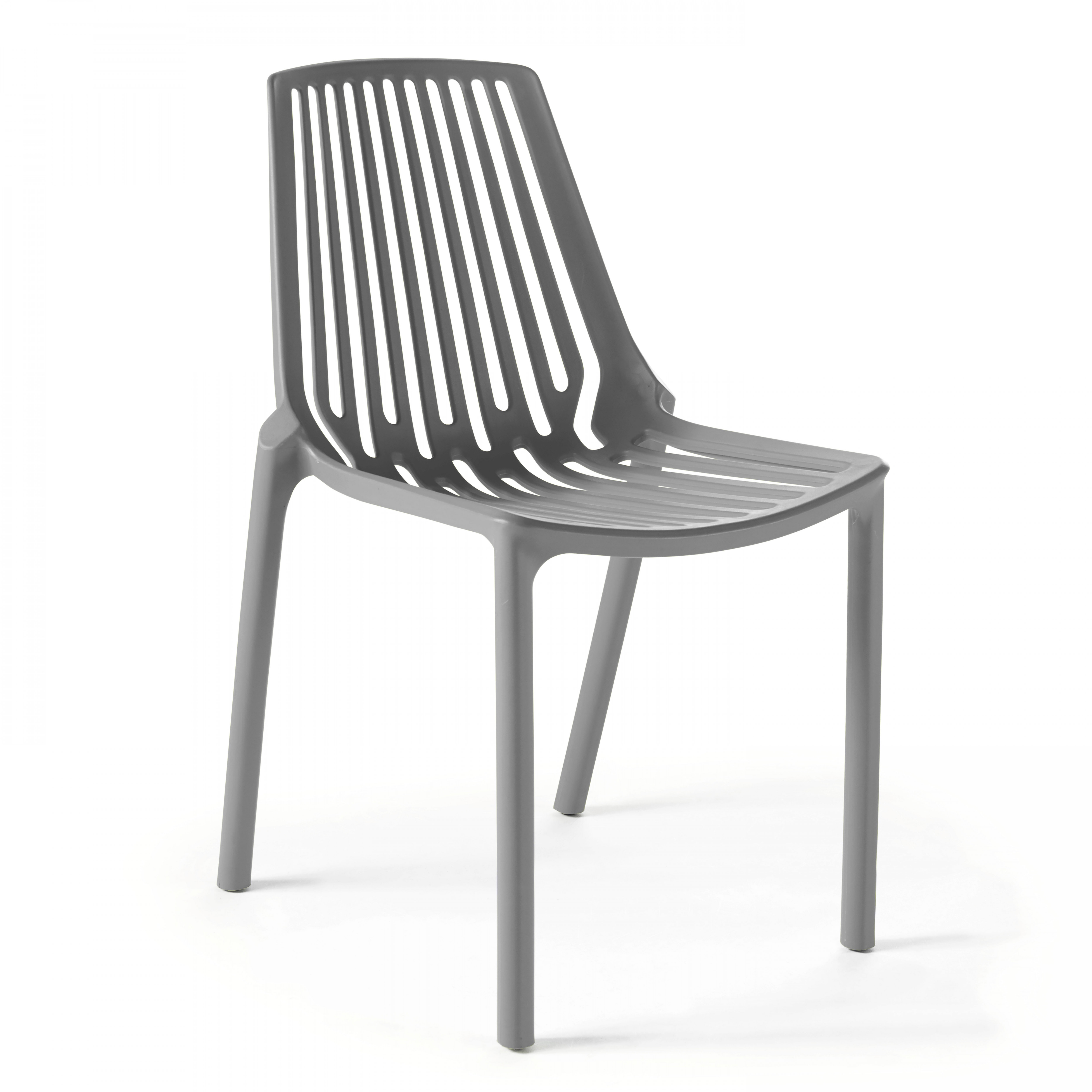Chaise de terrasse de restaurant en plastique design ajourée