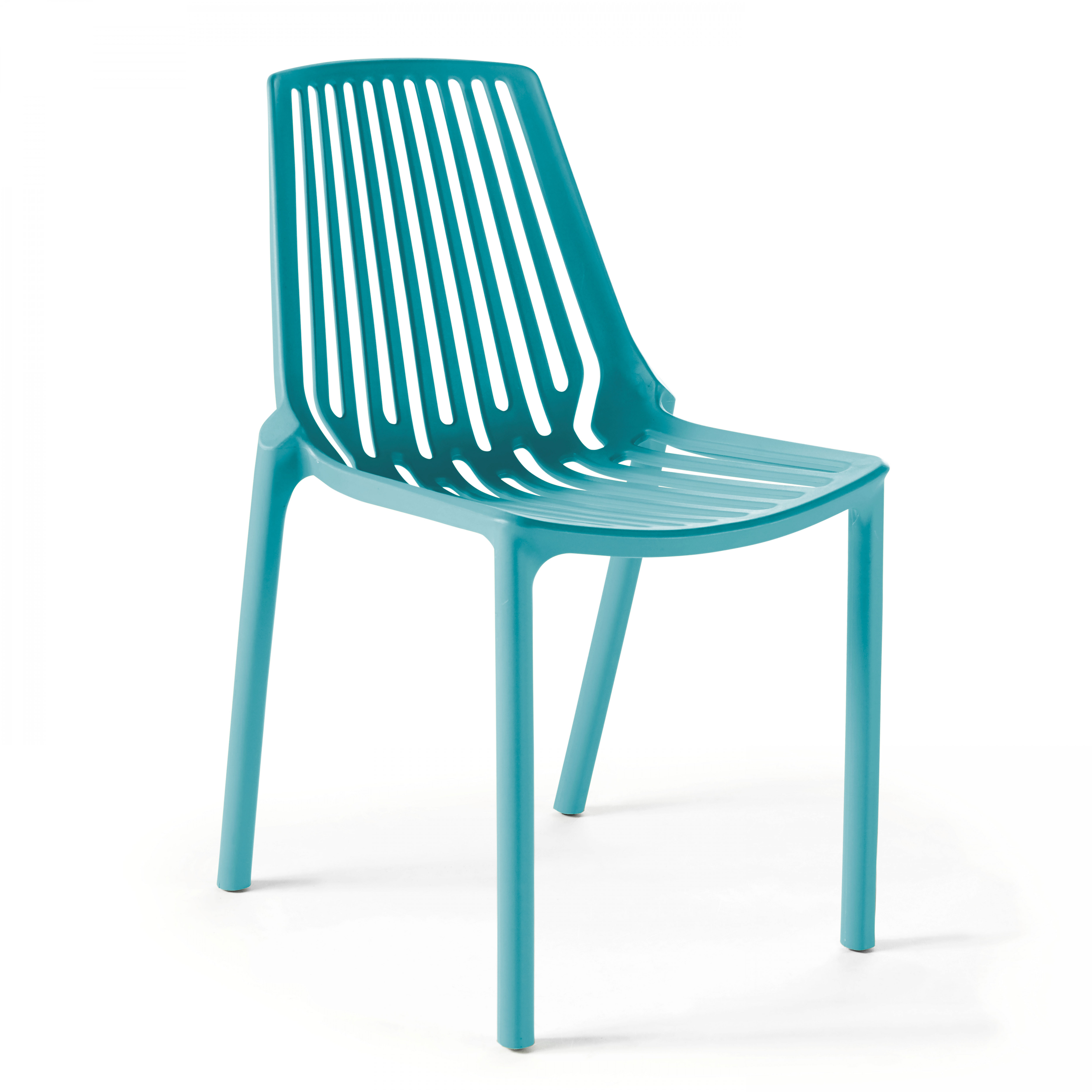 Chaise de terrasse de restaurant en plastique design ajourée