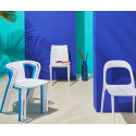Fauteuil de terrasse design en plastique
