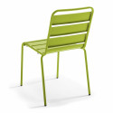 Ensemble table carrée avec plateau inclinable + 2 chaises