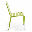 Ensemble table carrée avec plateau inclinable + 2 chaises