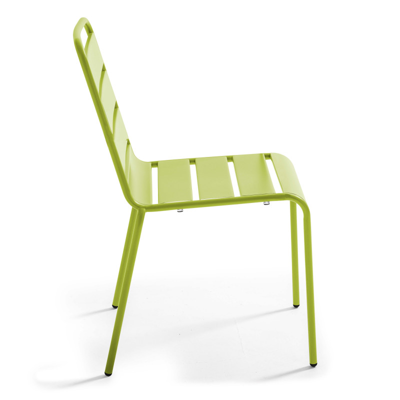 Ensemble table carrée avec plateau inclinable + 2 chaises