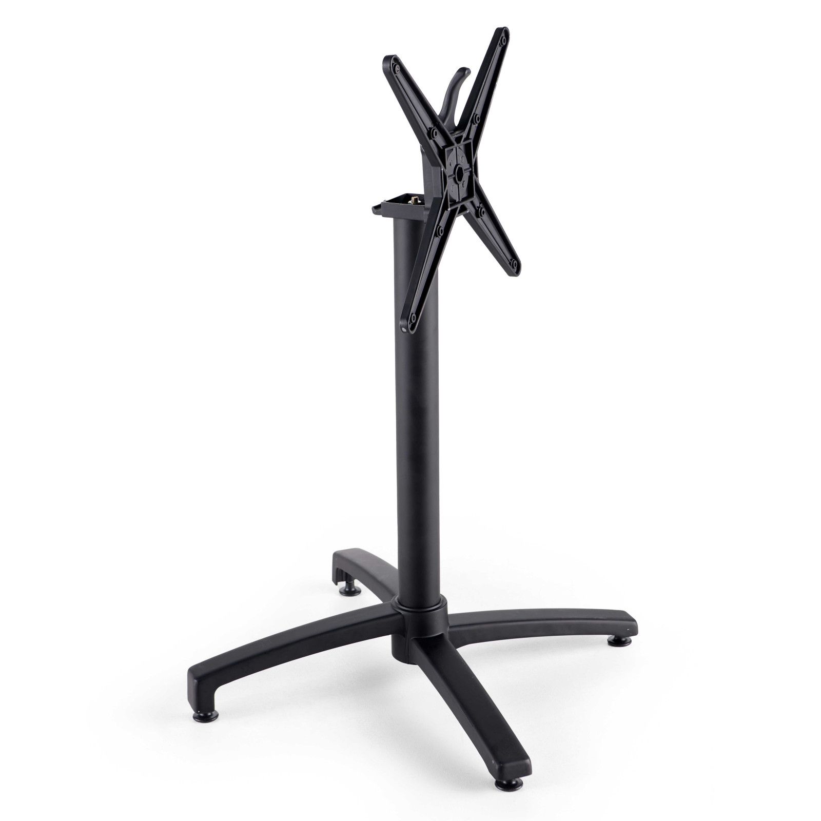 Pied avec système inclinable pour plateau de table