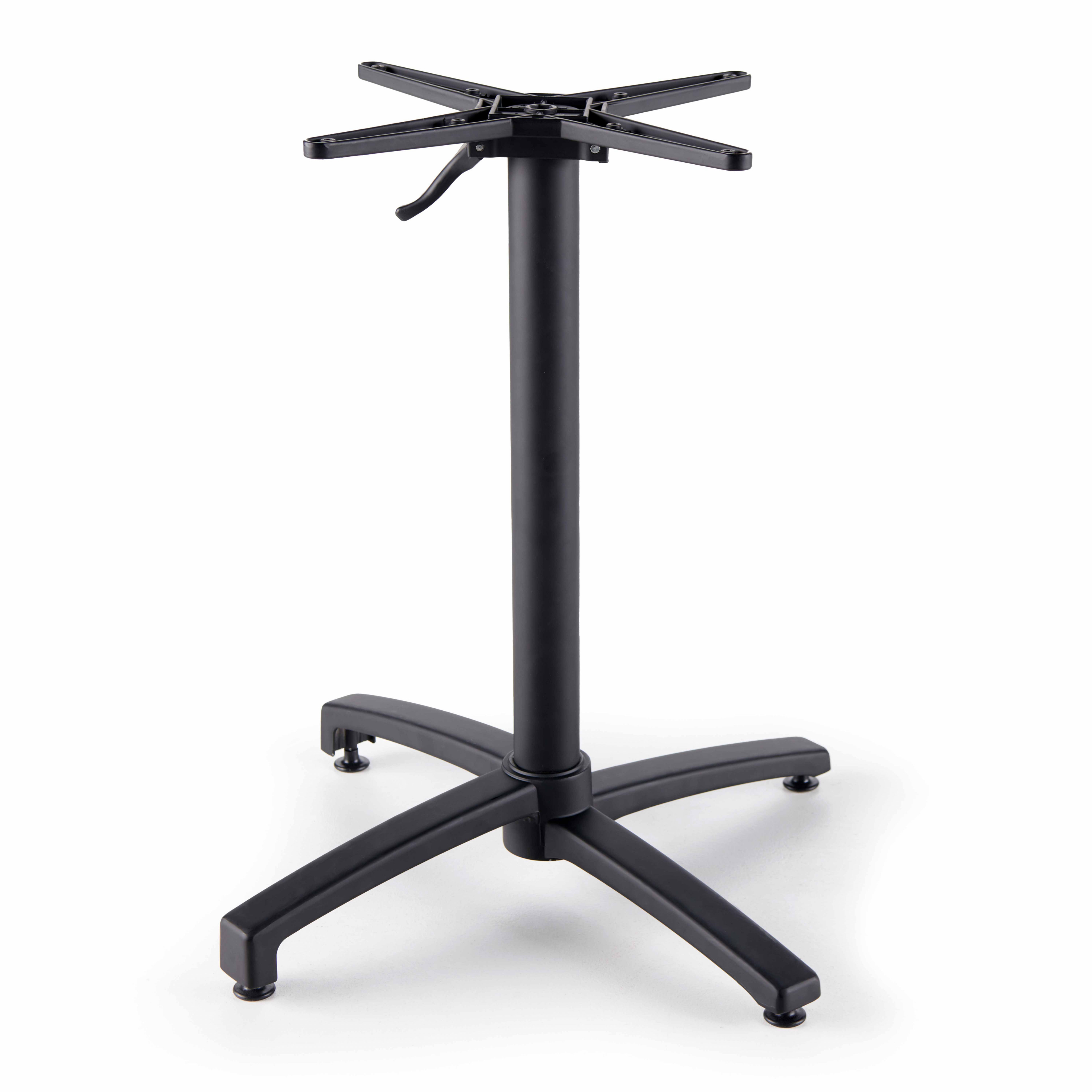 Pied avec système inclinable pour plateau de table