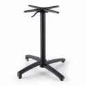 Pied avec système inclinable pour plateau de table