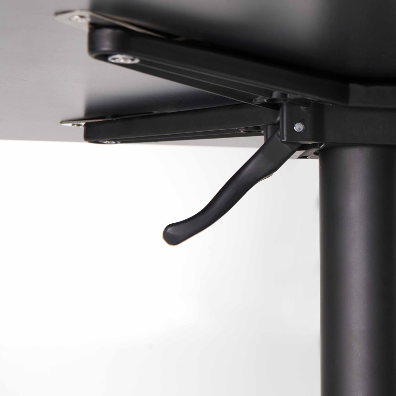 Table de jardin bistro carré (60x60 cm) inclinable en HPL (5/7)