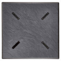 Table de jardin bistro carré (60x60 cm) inclinable en HPL