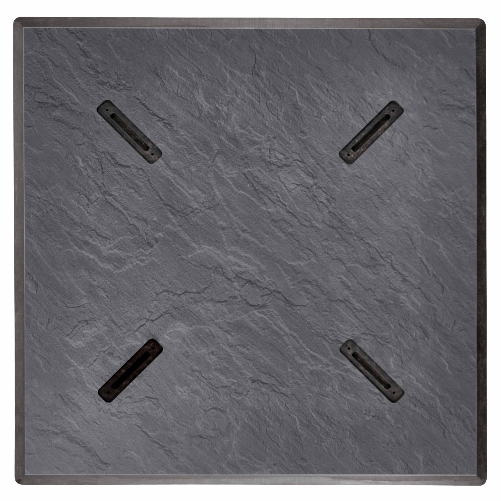 Table de jardin bistro carré (60x60 cm) inclinable en HPL