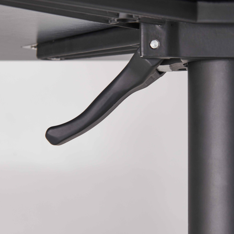 Table de jardin bistro carré (60x60 cm) inclinable en HPL