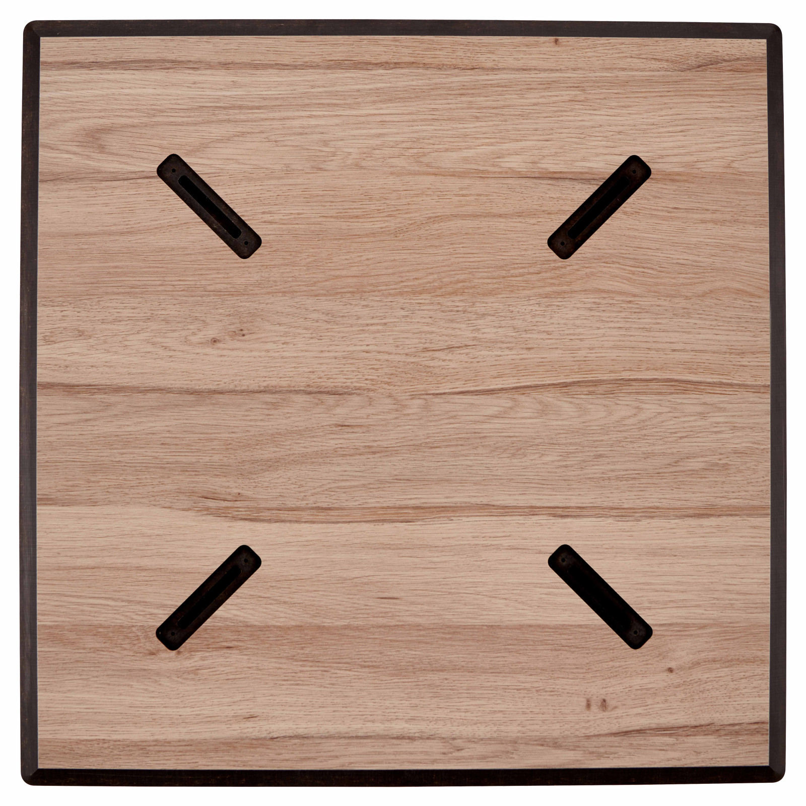 Table de jardin bistro carré (60x60 cm) inclinable en HPL