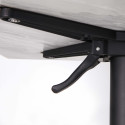 Table de jardin bistro carré (60x60 cm) inclinable en HPL