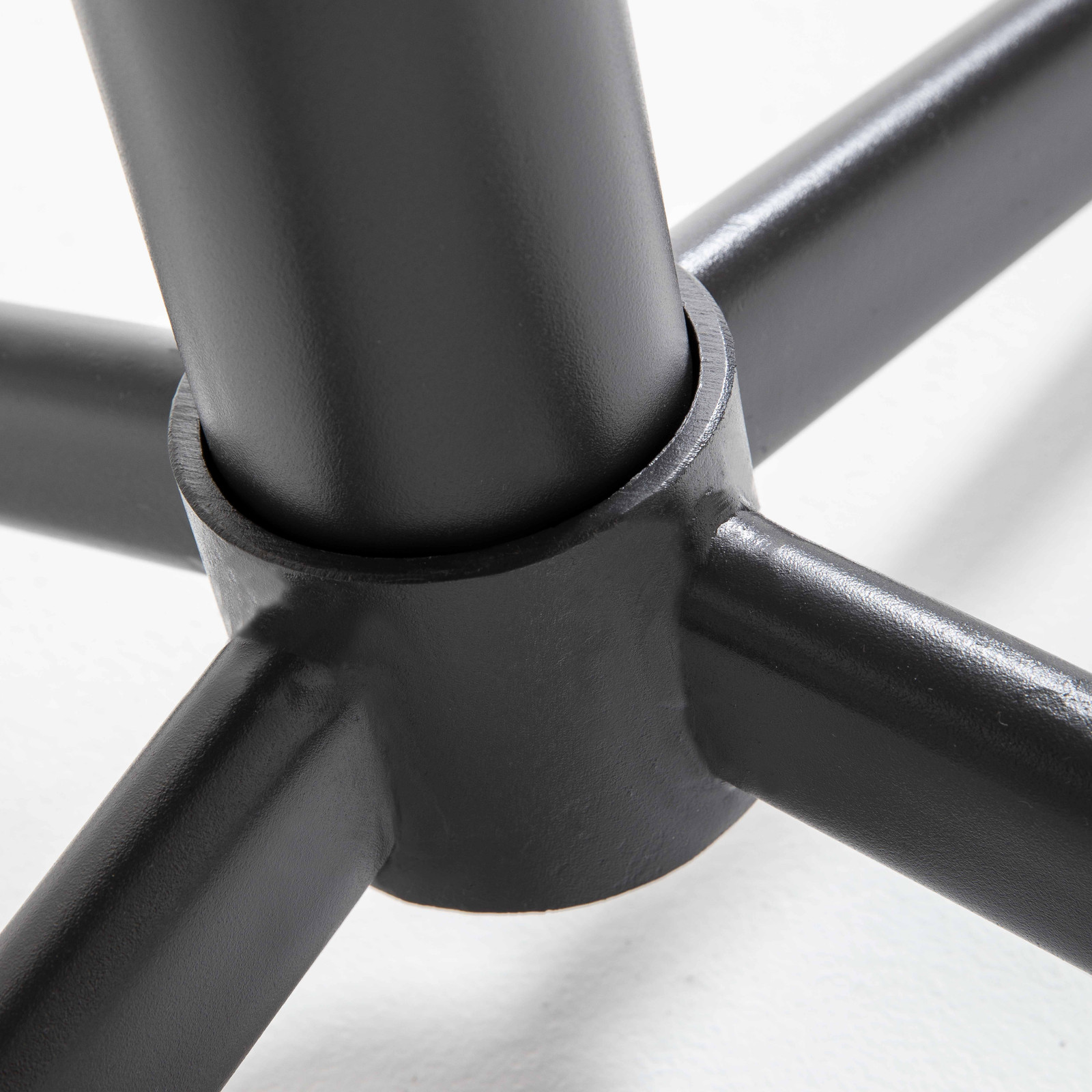 Ensemble table de jardin ronde + 2 chaises en métal