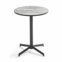 Ensemble table de jardin ronde + 2 chaises en métal