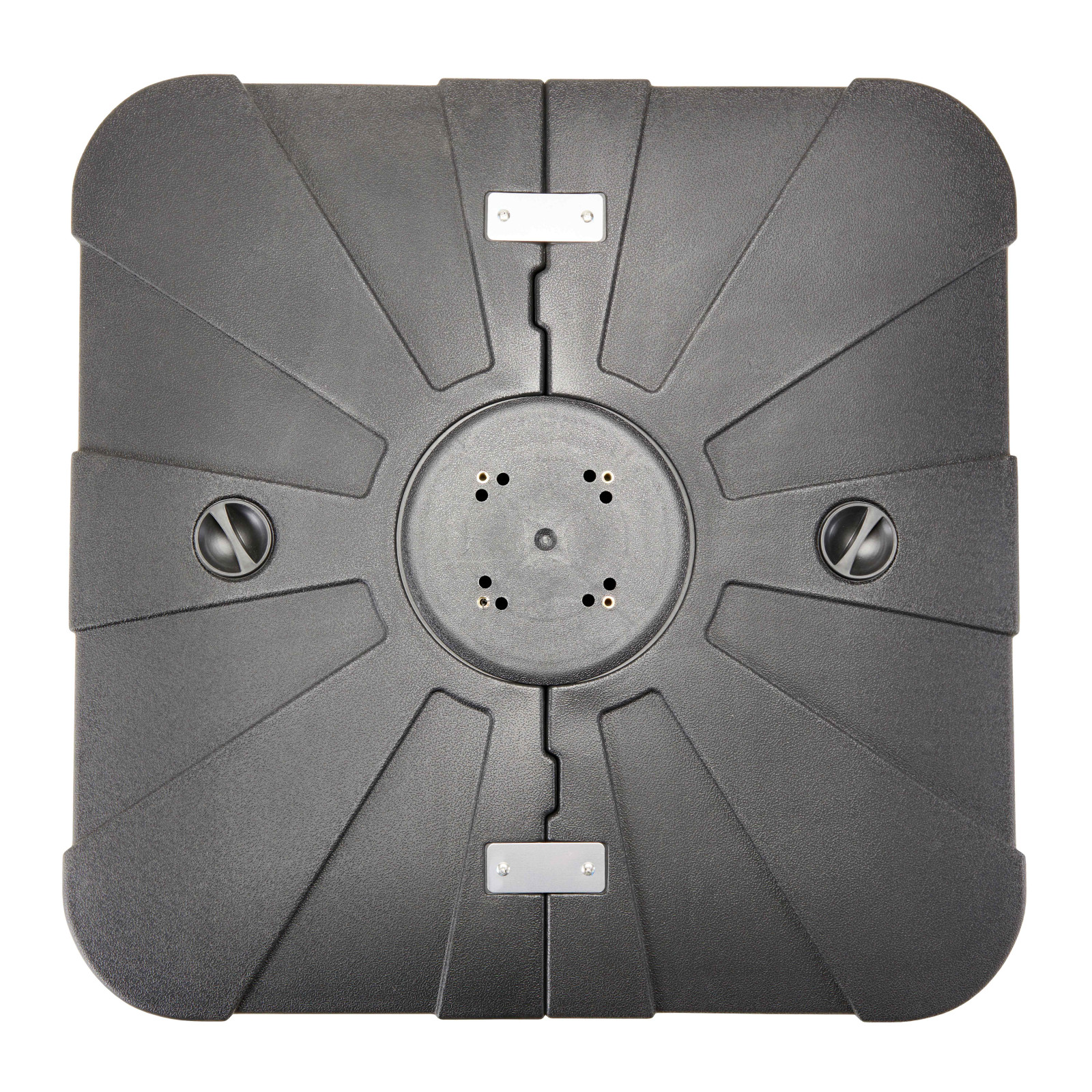 Pied de parasol lesté avec 2 roulettes - 110L