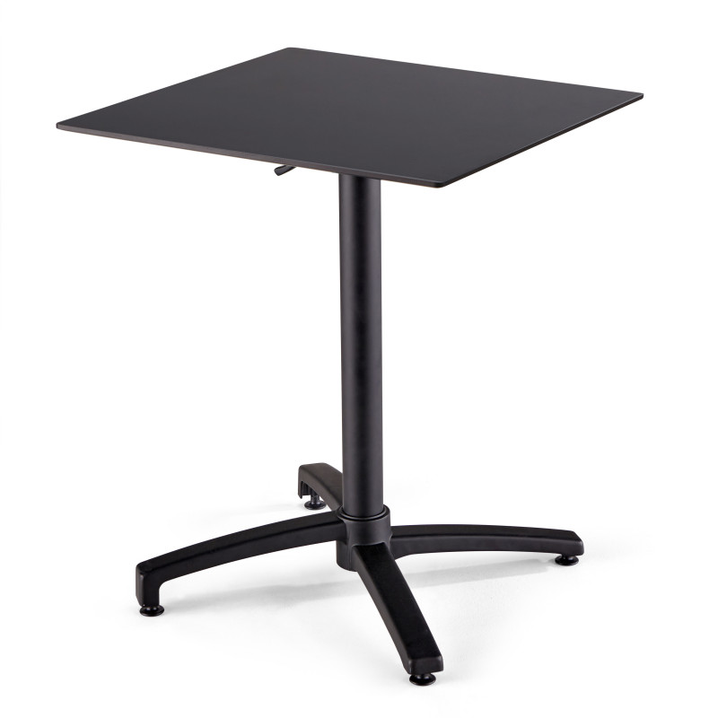 Table carré (60x60 cm) inclinable en HPL
