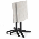 Table carré (60x60 cm) inclinable en HPL