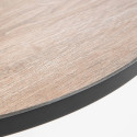Ensemble table ronde + 4 chaises en métal