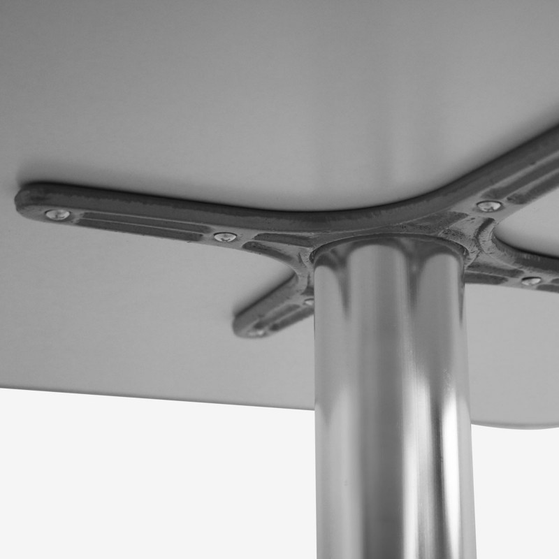 Pied de table mange debout en aluminium