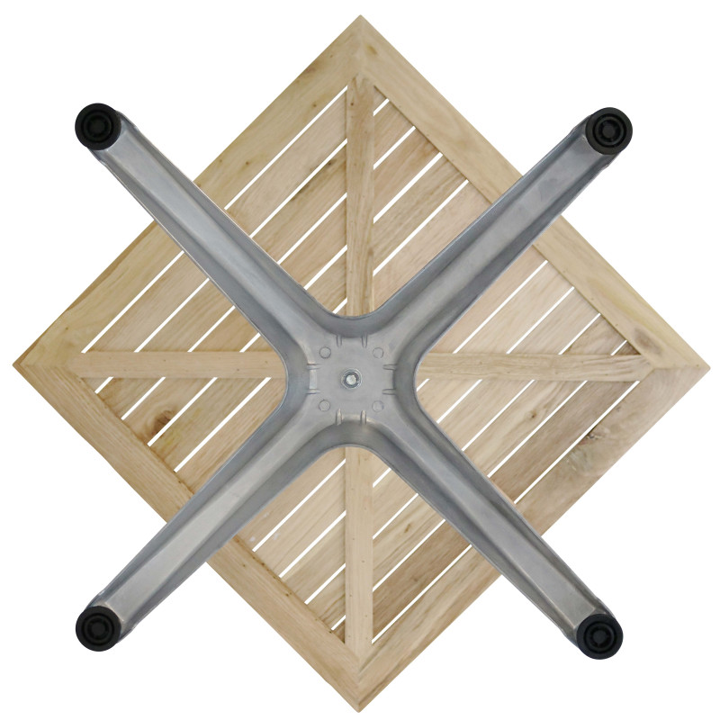 Pied de table en aluminium