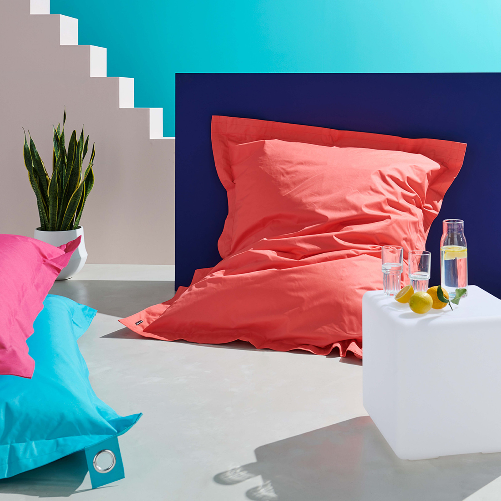 Pouf XL coussin imperméable