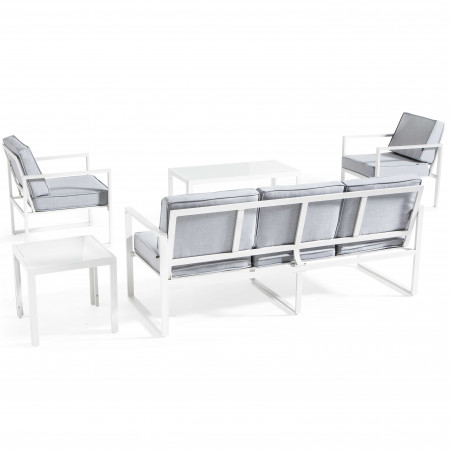 Salon de jardin en aluminium - 5 places