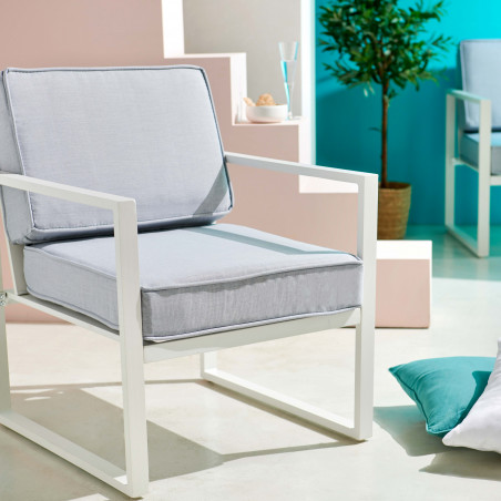 Salon de jardin en aluminium - 5 places
