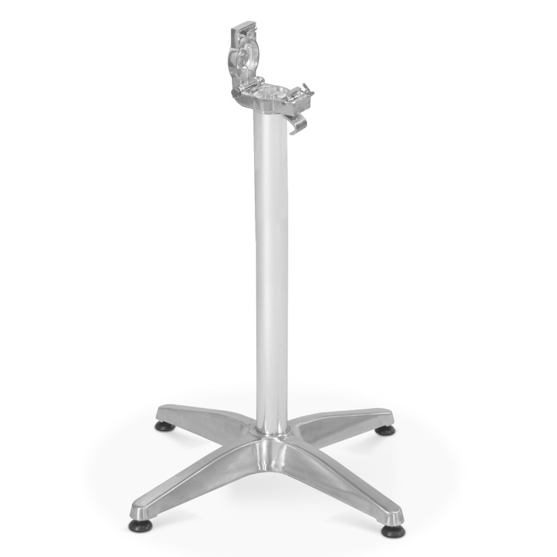 Pied de table rabattable en aluminium
