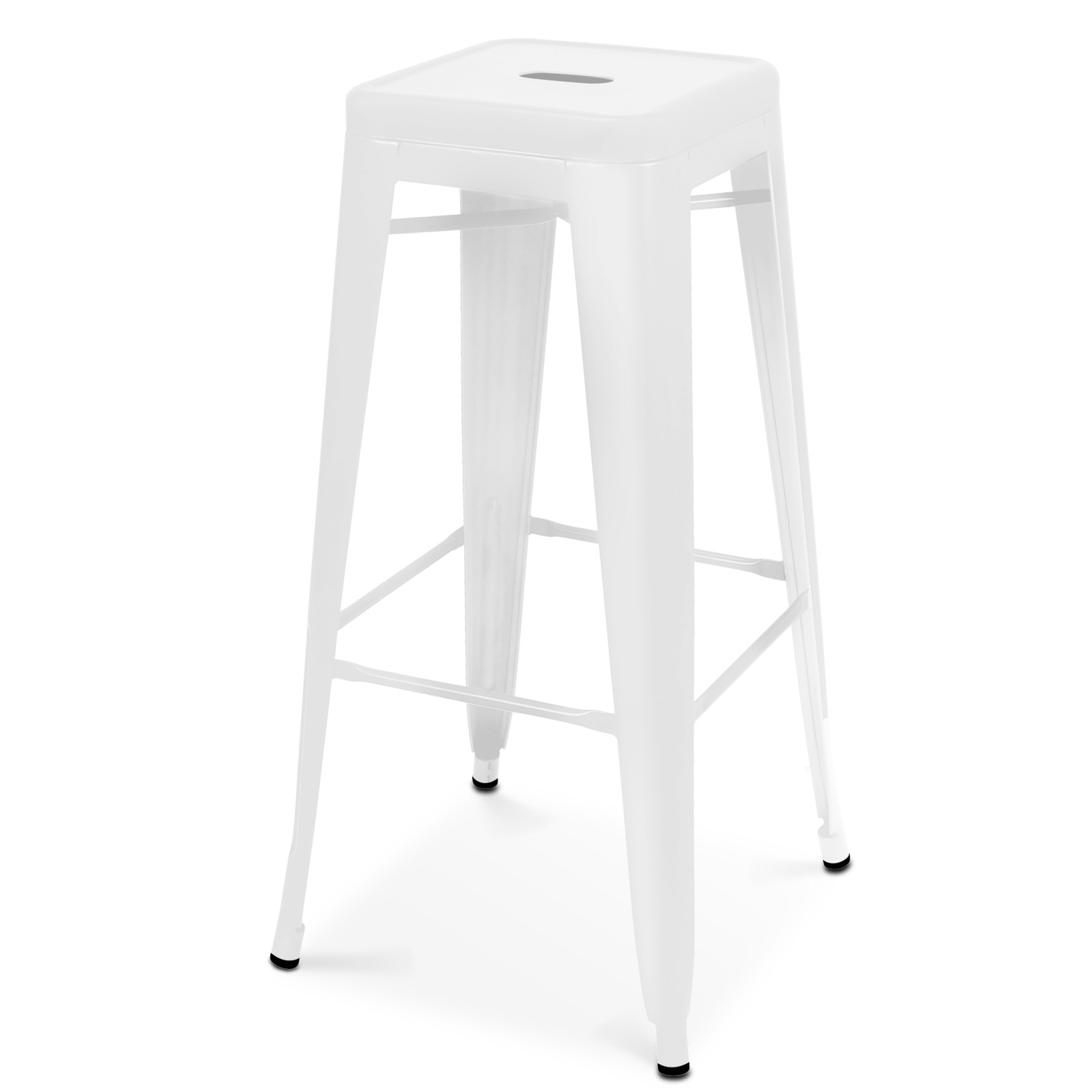 Tabouret industriel en métal mat