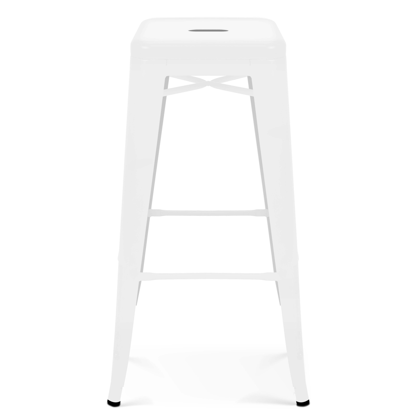 Tabouret industriel en métal mat