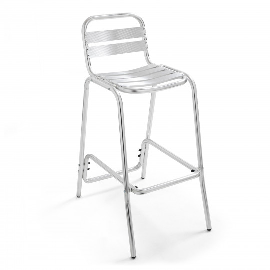 Chaise haute en aluminium