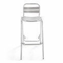 Chaise haute en aluminium