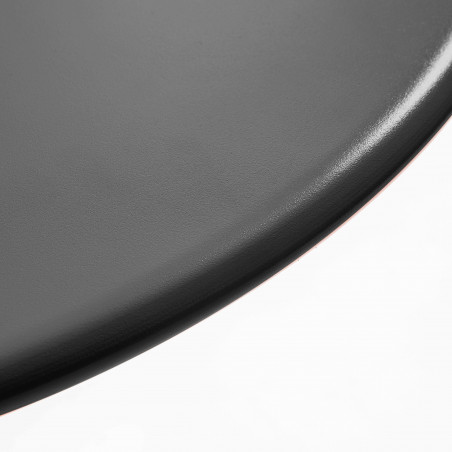 Ensemble table ronde (Ø120cm) + 6 fauteuils en métal