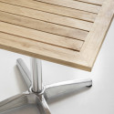 Plateau de table carrée en bois (70 cm) - 4 places